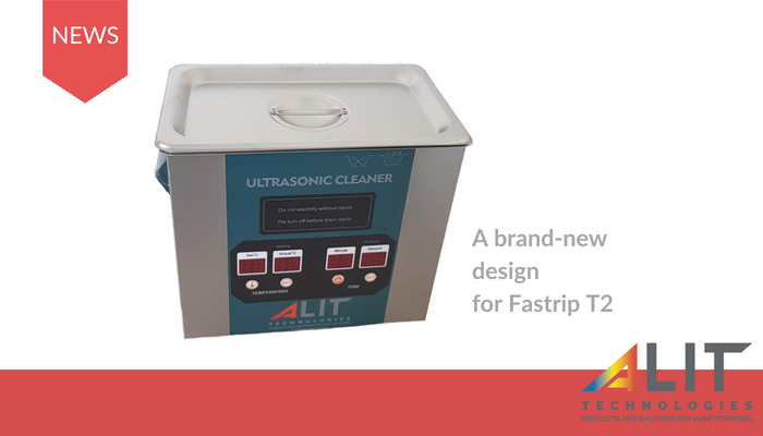 A brand-new design for the Fastrip T2 by Alit Technologies – the ultrasonic stripping tank for the maintenance of hooks and masking products