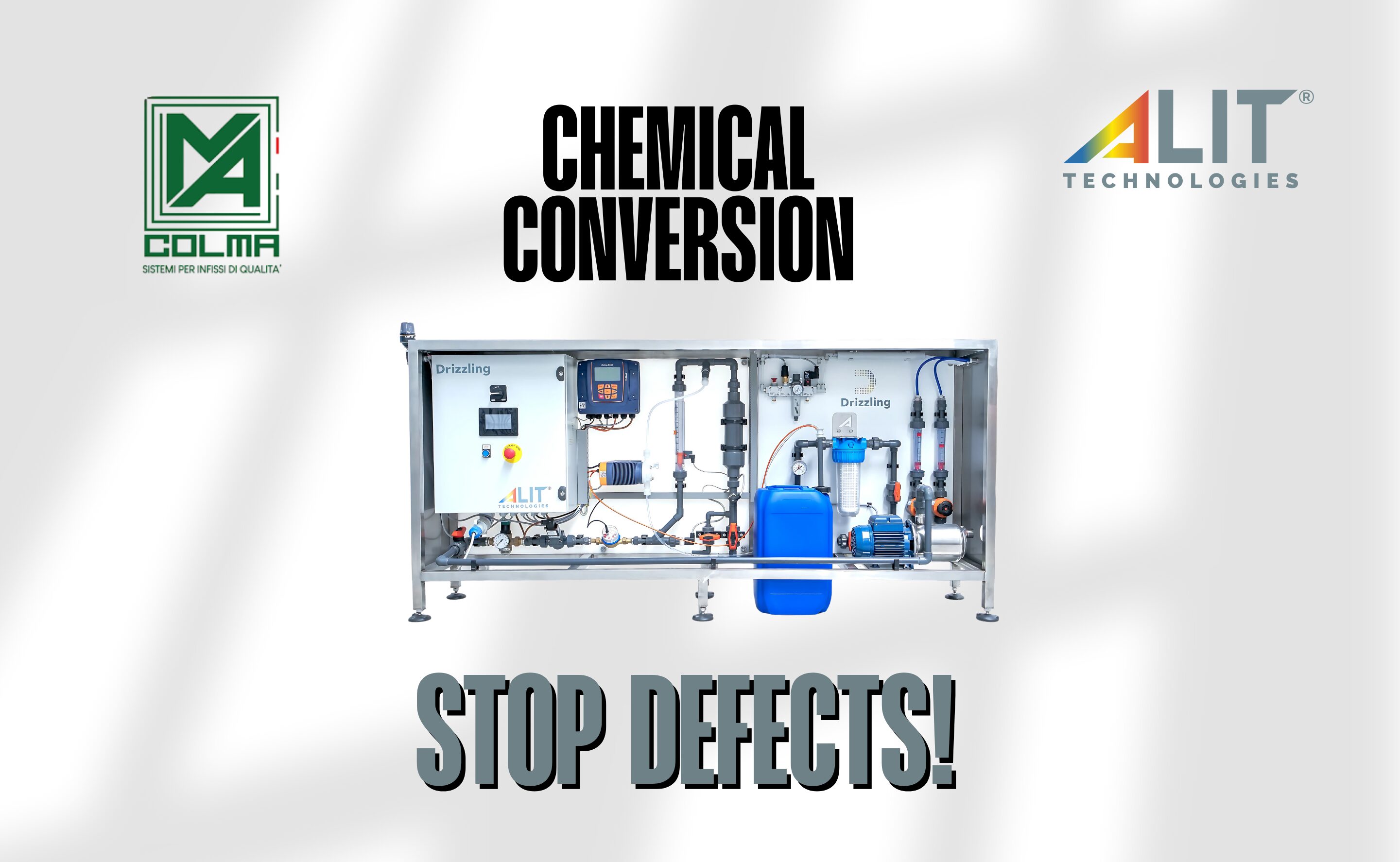 Goodbye to Defects in Chemical Conversion: How COLMA srl Revolutionized Their Process with ALIT’s Drizzling System